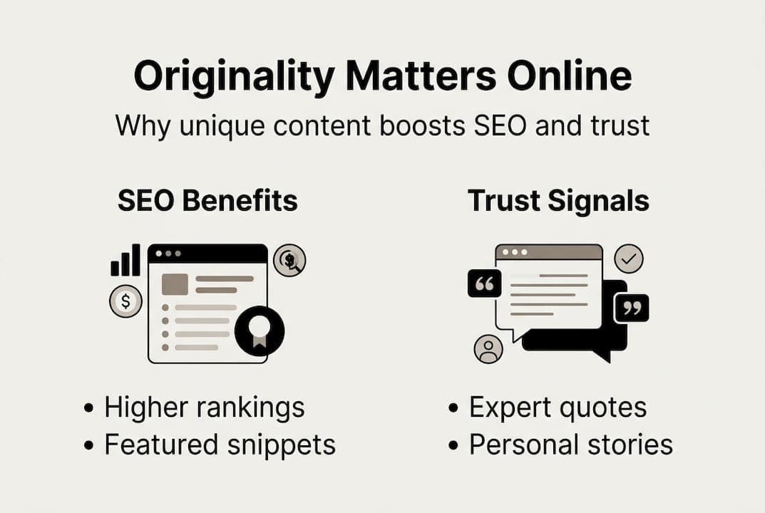 Infographic shows SEO and trust benefits